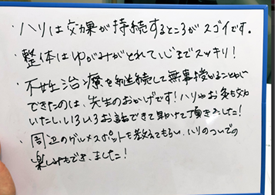 市ヶ谷オレンジ治療院 不妊鍼灸 当院の患者様からお喜びの声をいただいております！